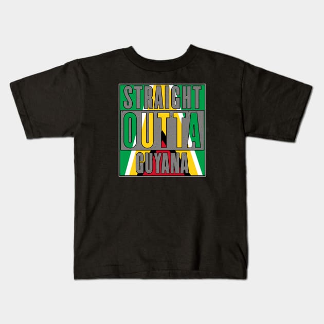 Straight Outta Guyana Kids T-Shirt by Jackalandtribe1